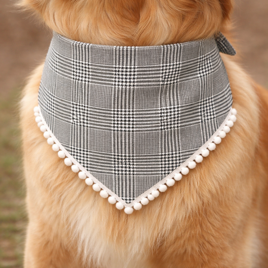 Bandana Pied de Poule Pon Pon