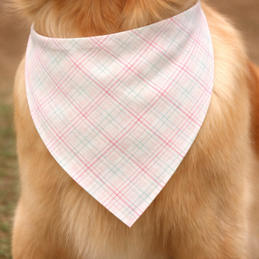 Bandana Personalizzabile Scozzese Rosa